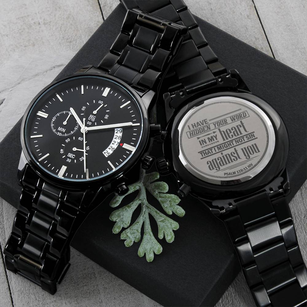 Men's Watch, I Have Hidden Your Word, Psalm 119:11