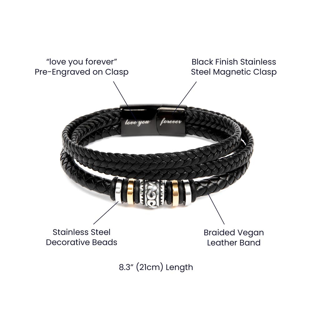 Love You Forever To My Grandson Bracelet Pages Of My Life
