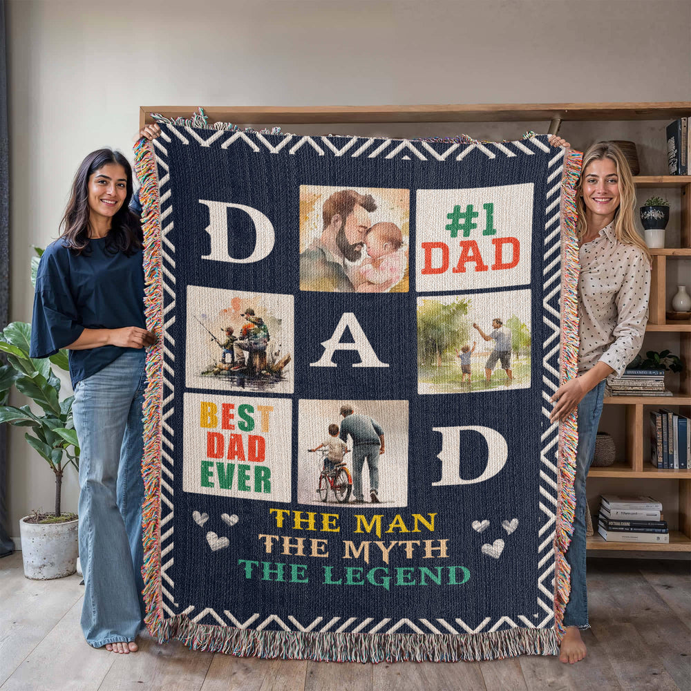 Best Dad Ever - Woven Blanket